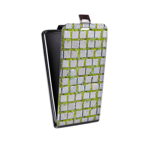 Дизайнерский вертикальный чехол-книжка для Iphone 12 Mini Трава