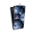 Дизайнерский вертикальный чехол-книжка для Samsung Galaxy J7 Ягоды