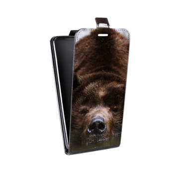 Дизайнерский вертикальный чехол-книжка для Iphone 7 Медведи (на заказ)