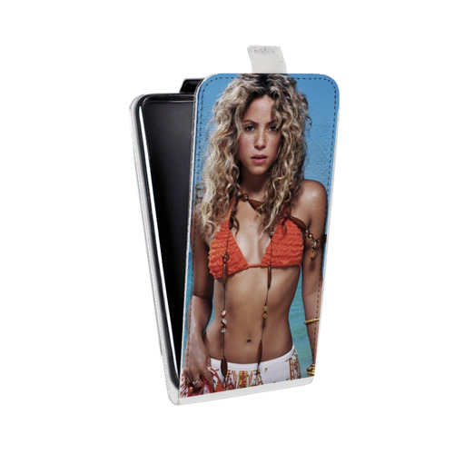 Дизайнерский вертикальный чехол-книжка для Motorola Moto E7 Plus Shakira