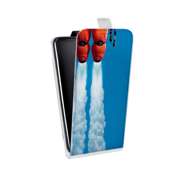 Дизайнерский вертикальный чехол-книжка для Samsung Galaxy S6 Edge Город Героев (на заказ)