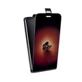 Дизайнерский вертикальный чехол-книжка для Asus ZenFone Live Красавица и чудовище