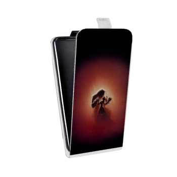 Дизайнерский вертикальный чехол-книжка для Samsung Galaxy S6 Edge Красавица и чудовище (на заказ)