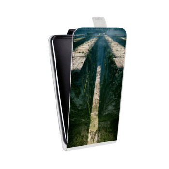 Дизайнерский вертикальный чехол-книжка для Samsung Galaxy S6 Edge Бегущий в лабиринте (на заказ)