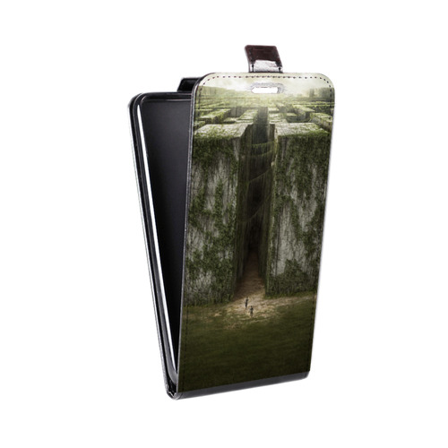 Дизайнерский вертикальный чехол-книжка для Samsung Galaxy Grand Бегущий в лабиринте
