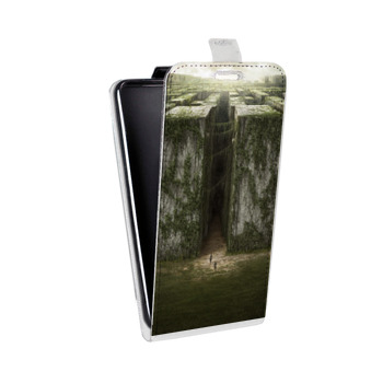 Дизайнерский вертикальный чехол-книжка для Iphone 5s Бегущий в лабиринте (на заказ)