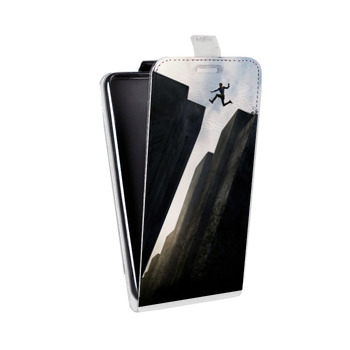 Дизайнерский вертикальный чехол-книжка для Samsung Galaxy S6 Edge Бегущий в лабиринте (на заказ)