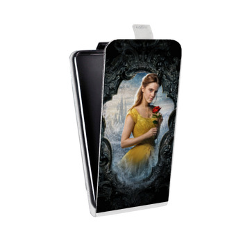 Дизайнерский вертикальный чехол-книжка для Samsung Galaxy S6 Edge Красавица и чудовище (на заказ)