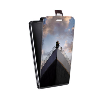 Дизайнерский вертикальный чехол-книжка для Alcatel One Touch Pop D5 Титаник (на заказ)