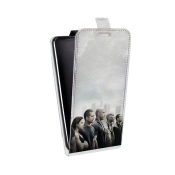 Дизайнерский вертикальный чехол-книжка для Samsung Galaxy S6 Edge форсаж (на заказ)