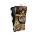 Дизайнерский вертикальный чехол-книжка для Huawei Honor 8C Текстуры денег