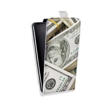 Дизайнерский вертикальный чехол-книжка для Xiaomi Mi5S Plus Текстуры денег (на заказ)