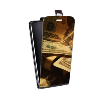 Дизайнерский вертикальный чехол-книжка для Huawei P Smart Текстуры денег (на заказ)