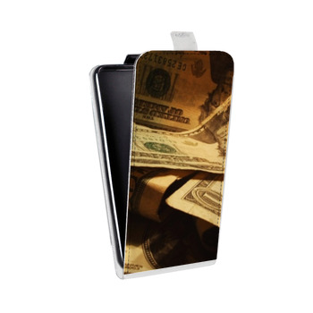 Дизайнерский вертикальный чехол-книжка для Lenovo Vibe K5 Текстуры денег (на заказ)