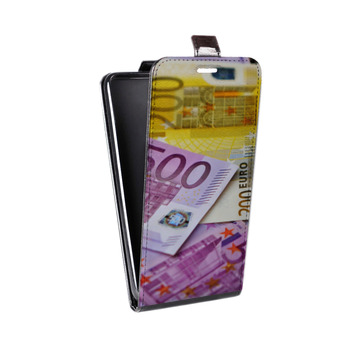 Дизайнерский вертикальный чехол-книжка для Huawei P9 Lite Текстуры денег (на заказ)