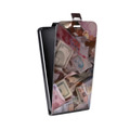Дизайнерский вертикальный чехол-книжка для Iphone 12 Mini Текстуры денег