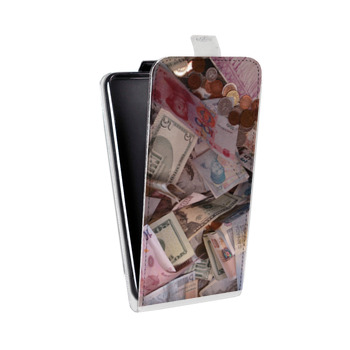 Дизайнерский вертикальный чехол-книжка для Sony Xperia Z3 Текстуры денег (на заказ)