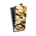 Дизайнерский вертикальный чехол-книжка для Microsoft Lumia 550 Текстуры денег