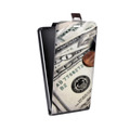 Дизайнерский вертикальный чехол-книжка для Huawei G8 Текстуры денег