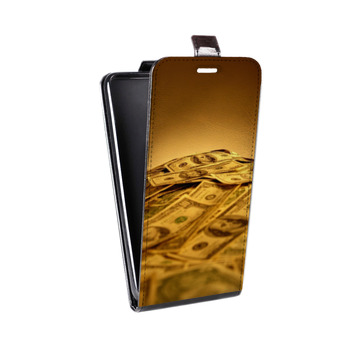 Дизайнерский вертикальный чехол-книжка для LG G7 ThinQ Текстуры денег (на заказ)