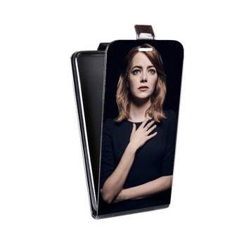 Дизайнерский вертикальный чехол-книжка для Samsung Galaxy J5 Эмма Стоун (на заказ)
