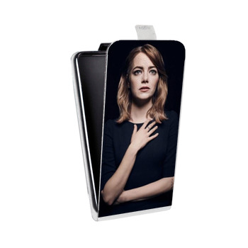 Дизайнерский вертикальный чехол-книжка для Samsung Galaxy S6 Edge Эмма Стоун (на заказ)