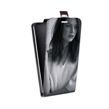 Дизайнерский вертикальный чехол-книжка для HTC One Mini Эмма Стоун (на заказ)