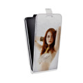 Дизайнерский вертикальный чехол-книжка для LG G7 Fit Эмма Стоун