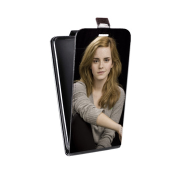 Дизайнерский вертикальный чехол-книжка для HTC One Mini Эмма Уотсон (на заказ)