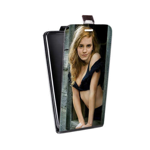 Дизайнерский вертикальный чехол-книжка для HTC Desire 200 Эмма Уотсон