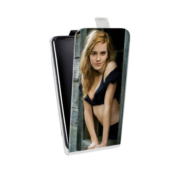 Дизайнерский вертикальный чехол-книжка для HTC One Mini Эмма Уотсон (на заказ)