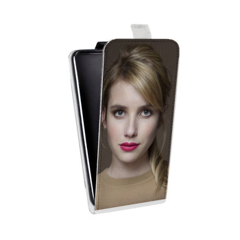 Дизайнерский вертикальный чехол-книжка для Samsung Galaxy S9 Plus Эмма Робертс (на заказ)