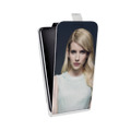 Дизайнерский вертикальный чехол-книжка для HTC Desire 12 Plus Эмма Робертс