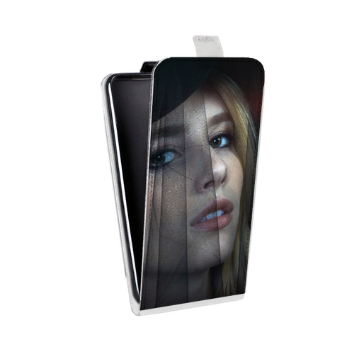 Дизайнерский вертикальный чехол-книжка для HTC Desire 601 Эмма Робертс
