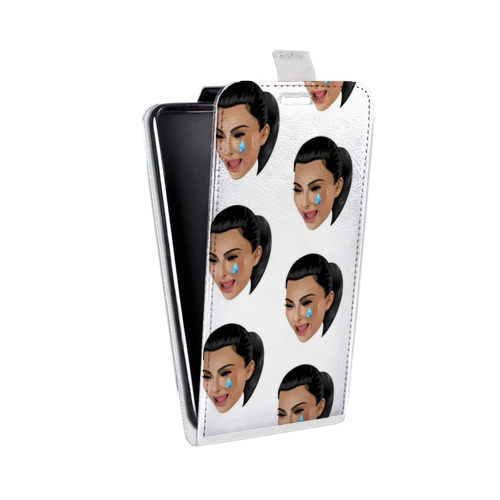 Дизайнерский вертикальный чехол-книжка для HTC Desire Eye Ким Кардашьян