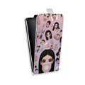 Дизайнерский вертикальный чехол-книжка для HTC Desire 12 Plus Ким Кардашьян