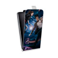 Дизайнерский вертикальный чехол-книжка для Samsung Galaxy Grand Доктор Кто