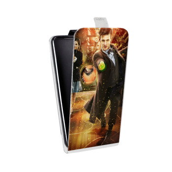 Дизайнерский вертикальный чехол-книжка для Samsung Galaxy S6 Edge Доктор Кто (на заказ)
