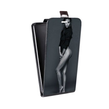 Дизайнерский вертикальный чехол-книжка для Sony Xperia E4g Ирина Шейк (на заказ)