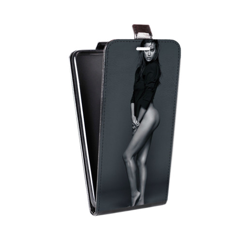 Дизайнерский вертикальный чехол-книжка для LG L70 Ирина Шейк