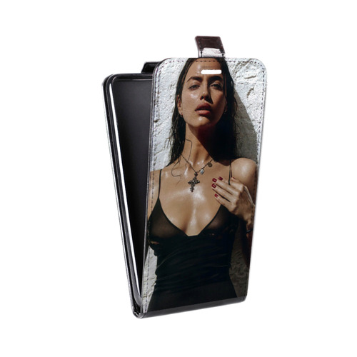 Дизайнерский вертикальный чехол-книжка для Sony Xperia XZ Ирина Шейк