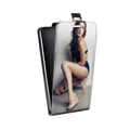Дизайнерский вертикальный чехол-книжка для HTC Desire 530 Ирина Шейк