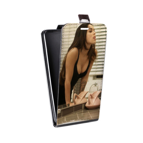 Дизайнерский вертикальный чехол-книжка для HTC Desire 200 меган фокс