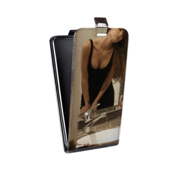 Дизайнерский вертикальный чехол-книжка для BlackBerry KEY2 меган фокс (на заказ)