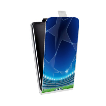 Дизайнерский вертикальный чехол-книжка для Sony Xperia E5 лига чемпионов (на заказ)