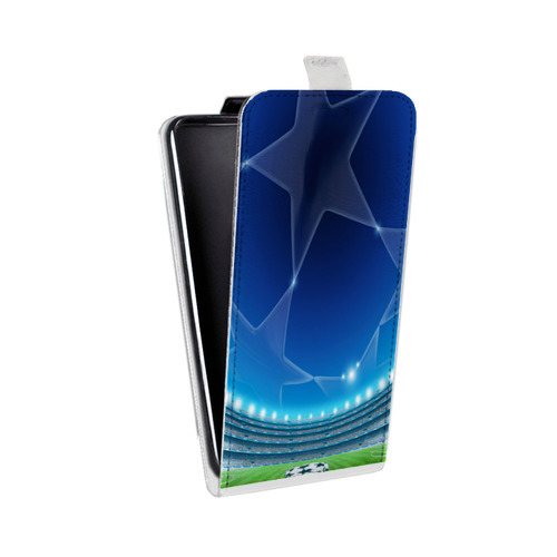 Дизайнерский вертикальный чехол-книжка для Samsung Galaxy J7 лига чемпионов