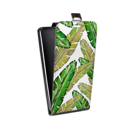 Дизайнерский вертикальный чехол-книжка для Samsung Galaxy Grand Тропические принты