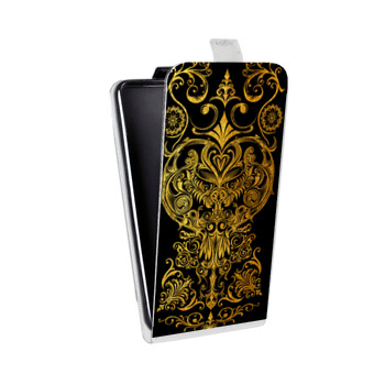 Дизайнерский вертикальный чехол-книжка для Iphone 5s Роскошные орнаменты  (на заказ)
