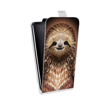 Дизайнерский вертикальный чехол-книжка для Samsung Galaxy A7 (2018) Яркие животные (на заказ)