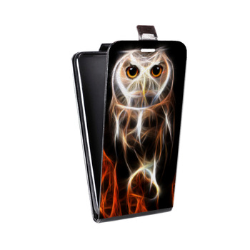 Дизайнерский вертикальный чехол-книжка для Sony Xperia E4g Пламенные животные (на заказ)